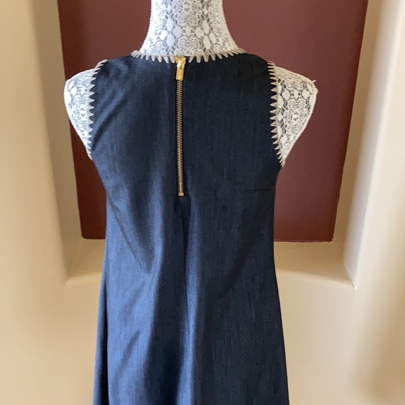 Denim like sleeveless dress - Picture 4 of 4
